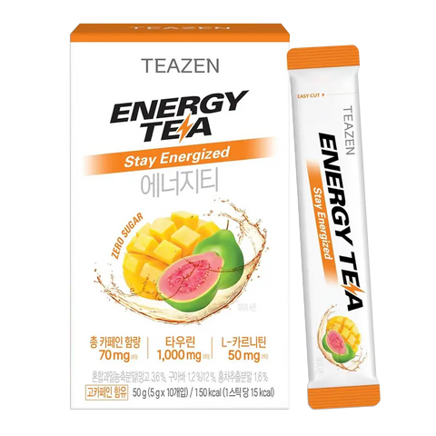 TEAZEN Energy Tea Triple Boost – Guarana – 10 zakjes