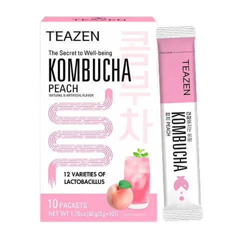 TEAZEN Perzik Kombucha – 10 zakjes