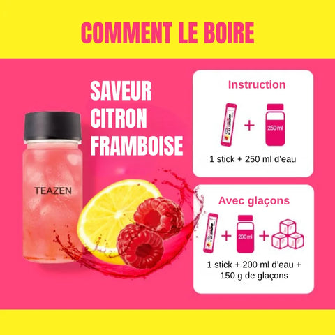 TEAZEN Energy Tea Boost – Prebiotica met Guarana – 10 sticks