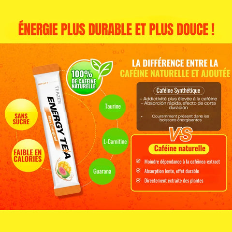 TEAZEN Energy Tea Triple Boost – Guarana – 10 zakjes