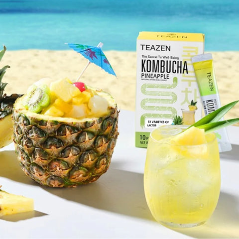 TEAZEN Ananas Kombucha – 10 zakjes