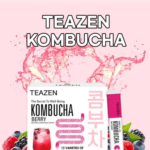 TEAZEN Kombucha Rode Bessen – 10 zakjes