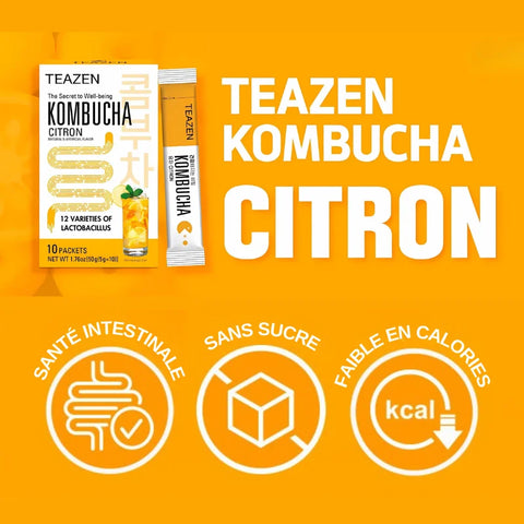 TEAZEN Koreaanse Yuzu Kombucha – 10 zakjes