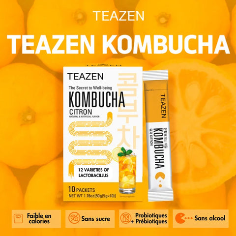 TEAZEN Koreaanse Yuzu Kombucha – 10 zakjes
