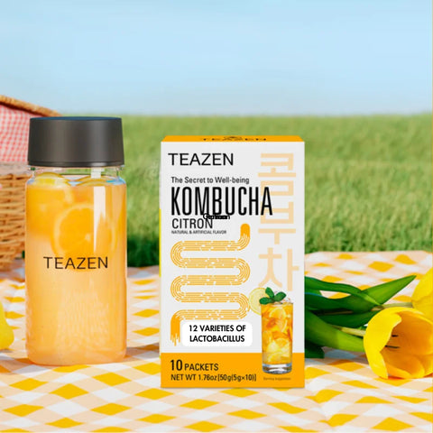 TEAZEN Koreaanse Yuzu Kombucha – 10 zakjes