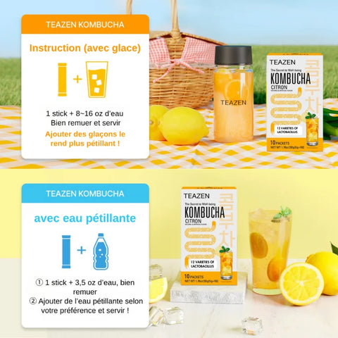 TEAZEN Koreaanse Yuzu Kombucha – 10 zakjes