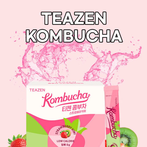TEAZEN Kombucha Aardbei Kiwi – 10 sticks