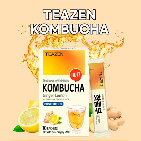 TEAZEN Kombucha Citroen Gember – 10 sticks
