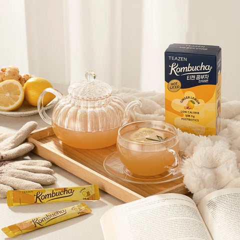 TEAZEN Kombucha Citroen Gember – 10 sticks