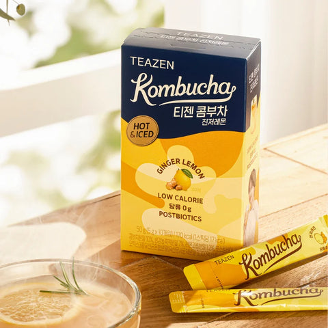 TEAZEN Kombucha Citroen Gember – 10 sticks