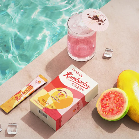 TEAZEN Kombucha Mango Guava – 10 zakjes