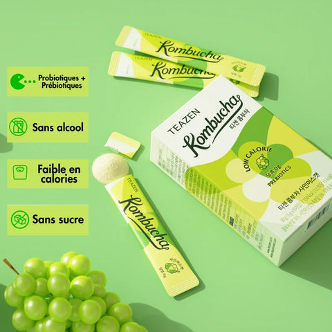 TEAZEN Kombucha Druivenmuscat – 10 sticks